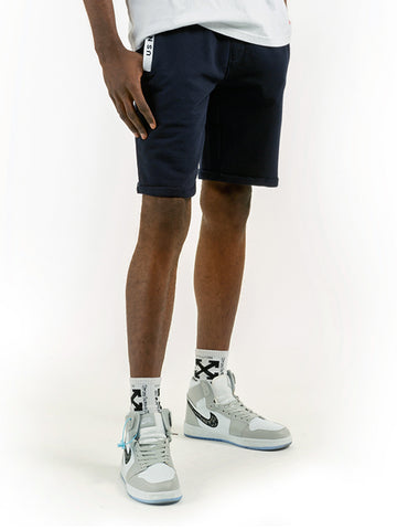 BERMUDA TECNICO IN FELPA NAVY